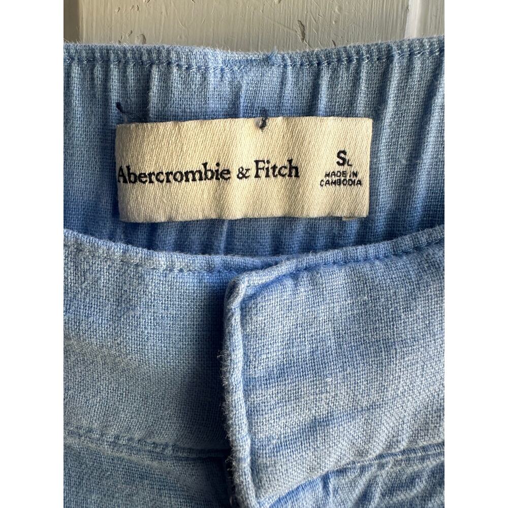 Abercrombie & Fitch Light Blue Wide-Leg Pants | Size Small - Picture 7 of 7